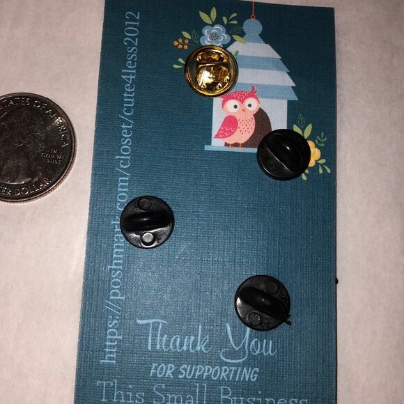 4 Piece Pin Set Brooch Astronaut - Picture 2 of 2